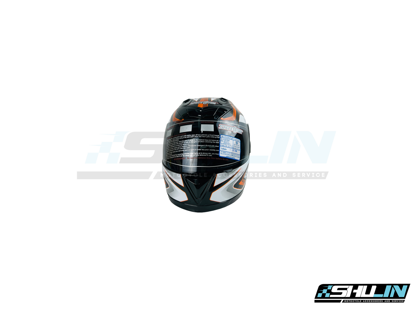 หมวกกันน็อค SPACE CROWN รุ่น FIGHTER-STK