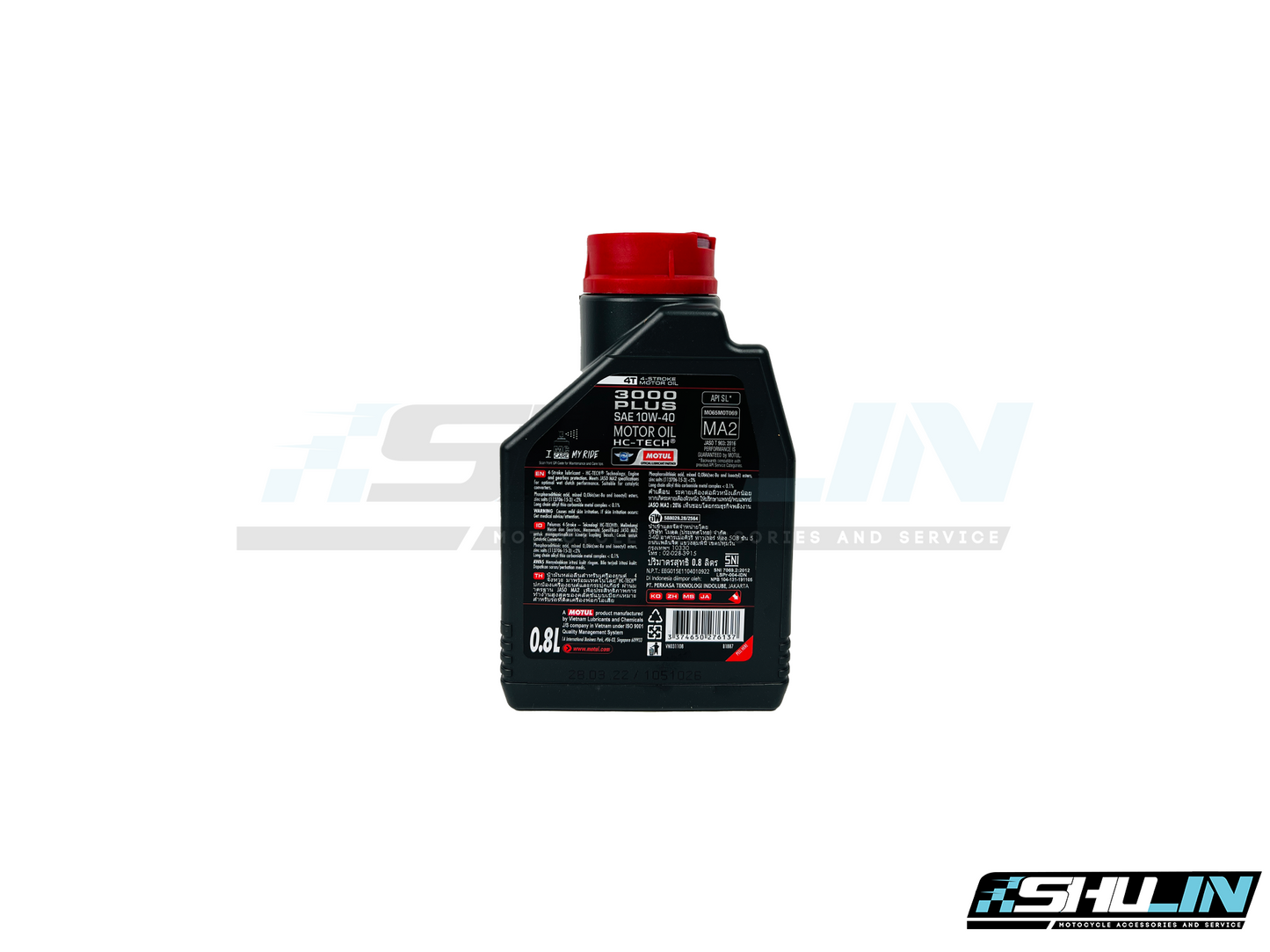 น้ำมัน MOTUL รุ่น 3000 PLUS MA2 4T 10W-40 0.8L (ลัง)