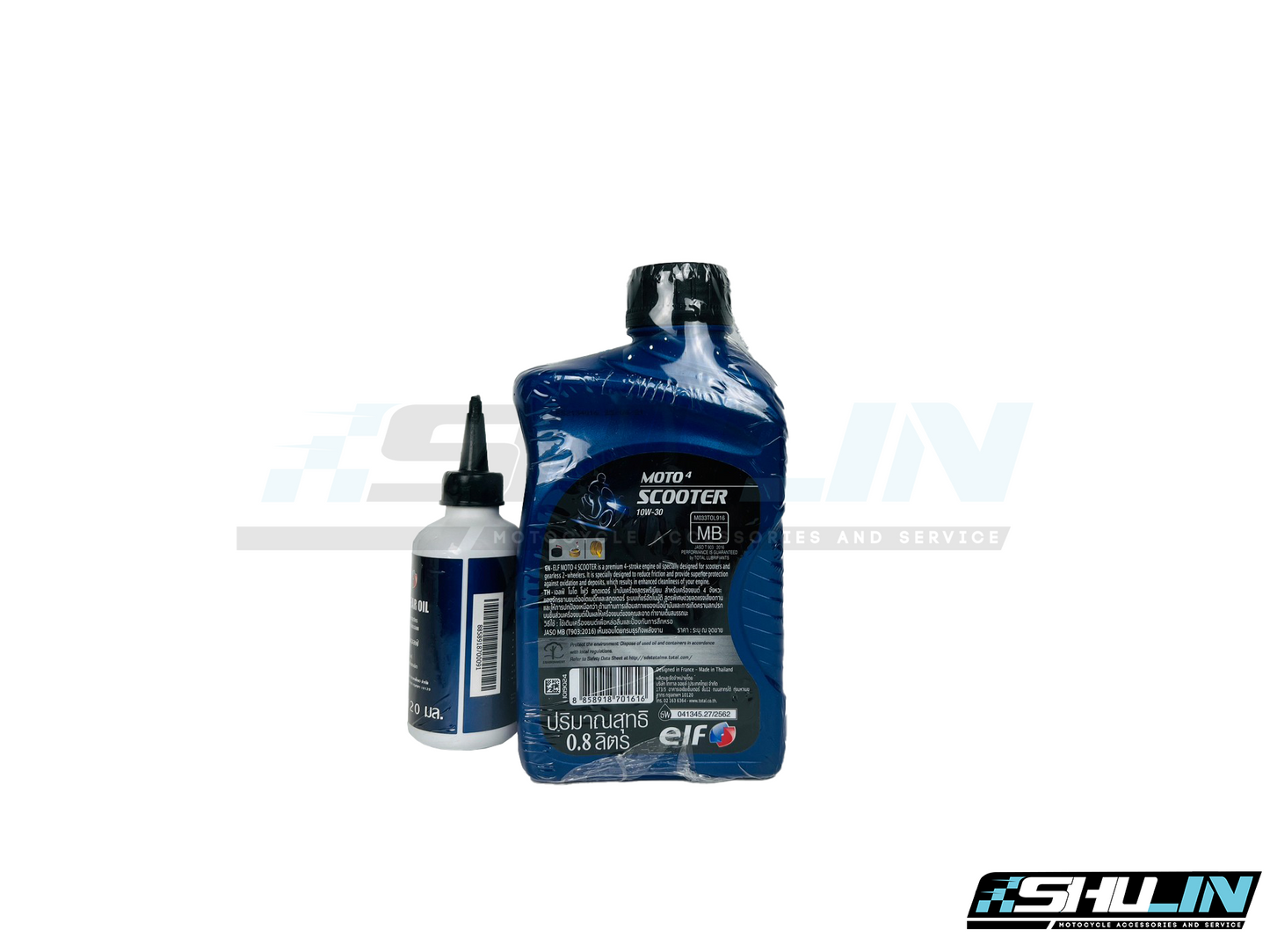 น้ำมัน ELF MOTO4 SCOOTER 4T 10W-30 0.8L (แถมนำ้มันเกียร์)