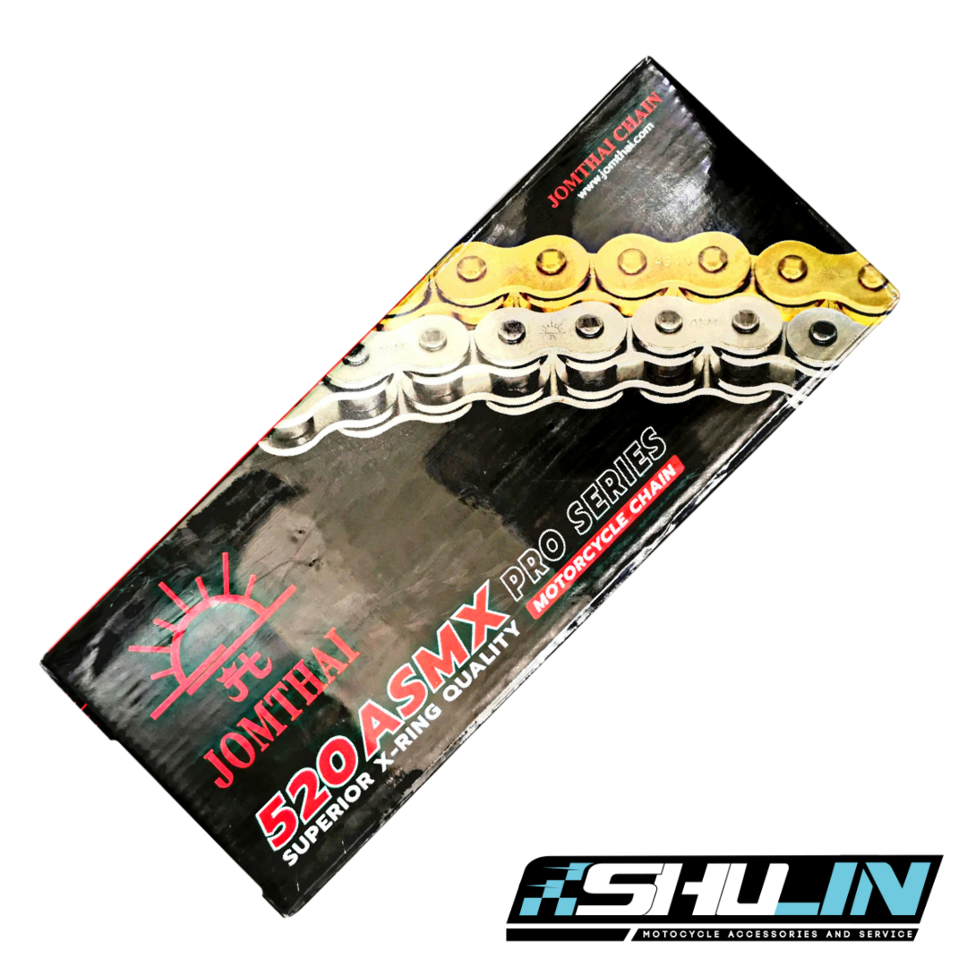 โซ่ SUN โซ่ดำหมุดทอง (ASMX) ขนาด 520*120 DL