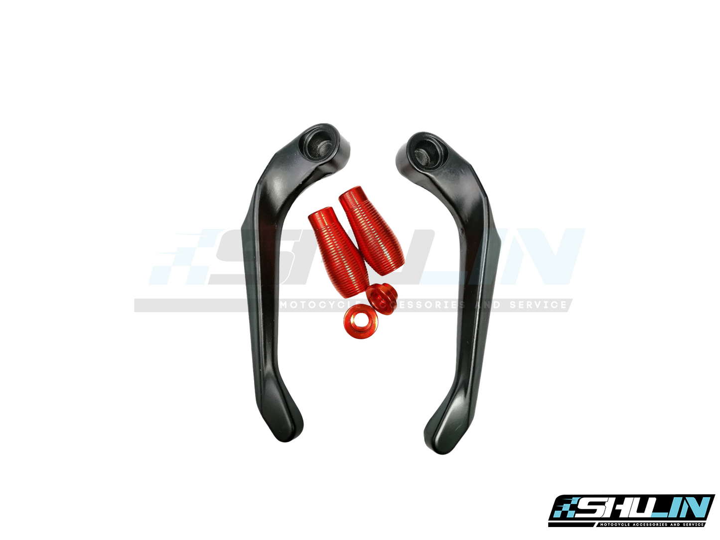 การ์ดแฮนด์มิเนียม MAGAZI ทรง LIGHTTEC รุ่น GHA-02 (ขาดำ) - RED (8-859474-729809)