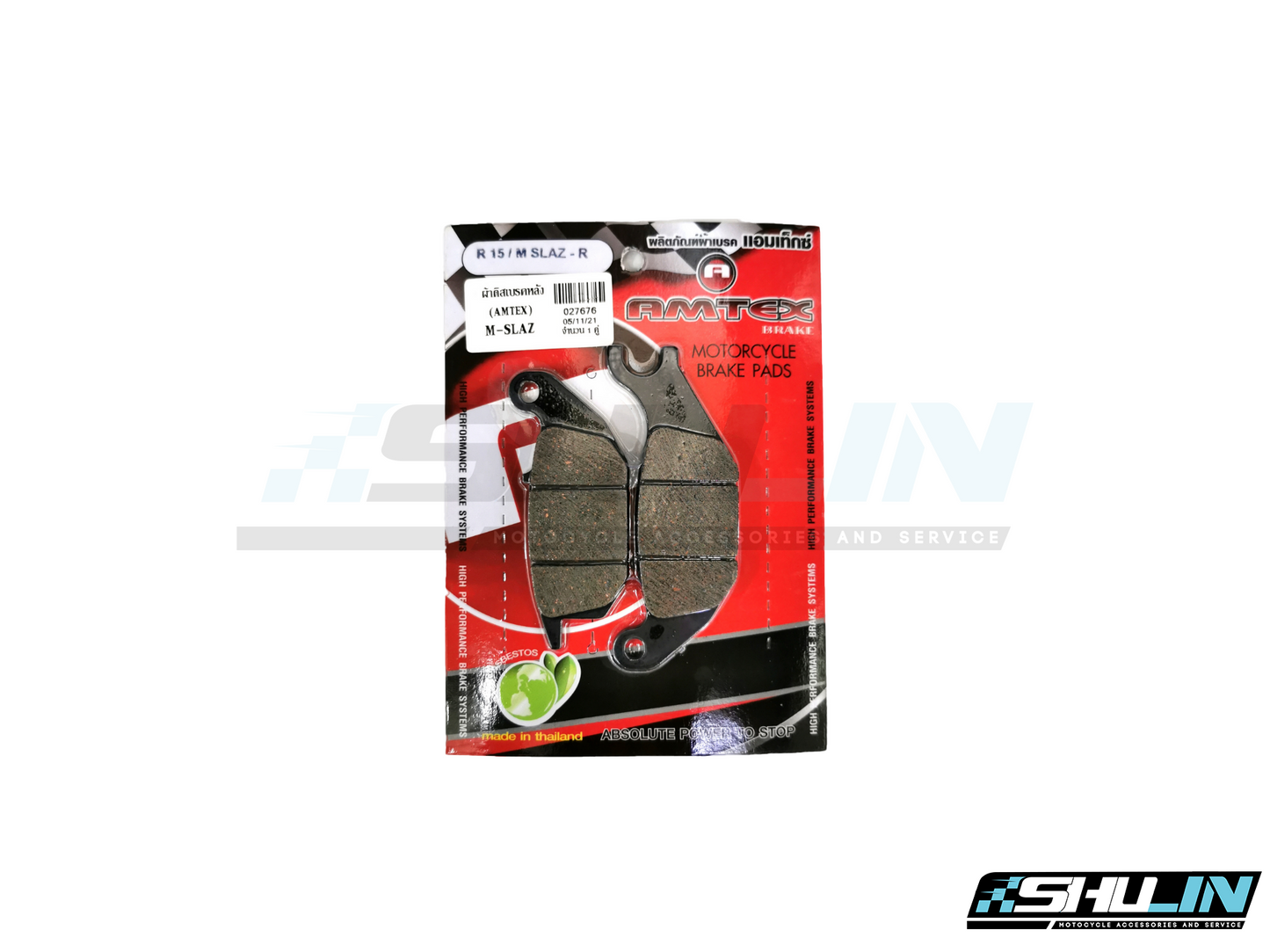 ผ้าดิสเบรคหลัง ยี่ห้อ AMTEX สีดำ