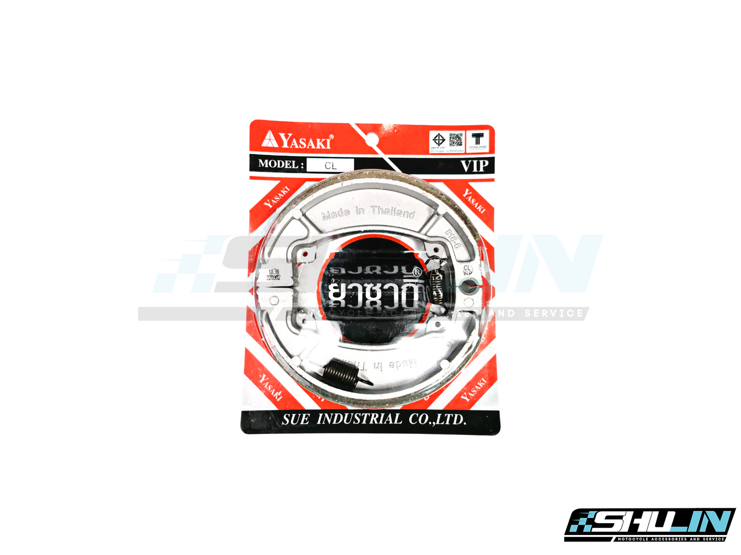 ผ้าดรัมเบรคหลัง YASAKI VIP (ก้ามใหญ่) CLICK-i/CLICK-125i/SCOOPY-i/PCX