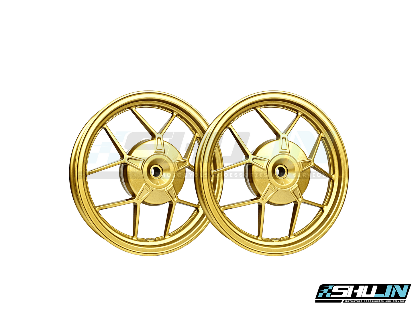 ล้อแม็ก HOLA (Racing HL) รุ่น Click-125i-Y55 ขนาด 14 นิ้ว - ALL MATT GOLD (036229)