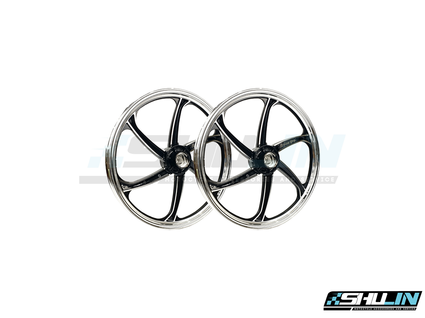 ล้อแม็ก Racing Boy WAVE125-R ขอบ 17 นิ้ว - BLACK CUT (01S0303B)