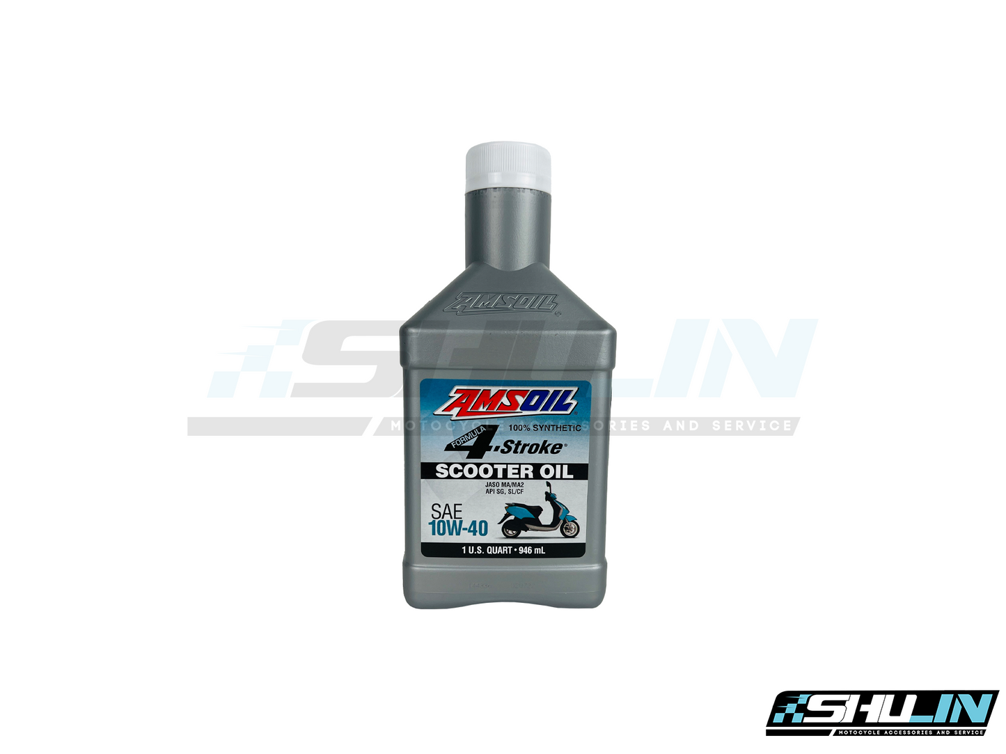 น้ำมัน (Amsoil) 4T SAE Synthetic 100% 946 ml.