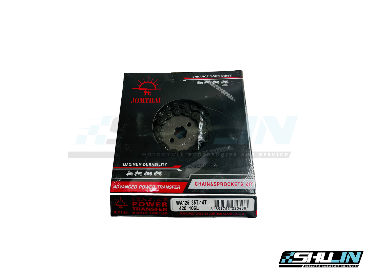 ชุดโซ่+สเตอร์ SUN (420) รุ่น WAVE125/100s/110i ขนาด 420-35T-14T-106L