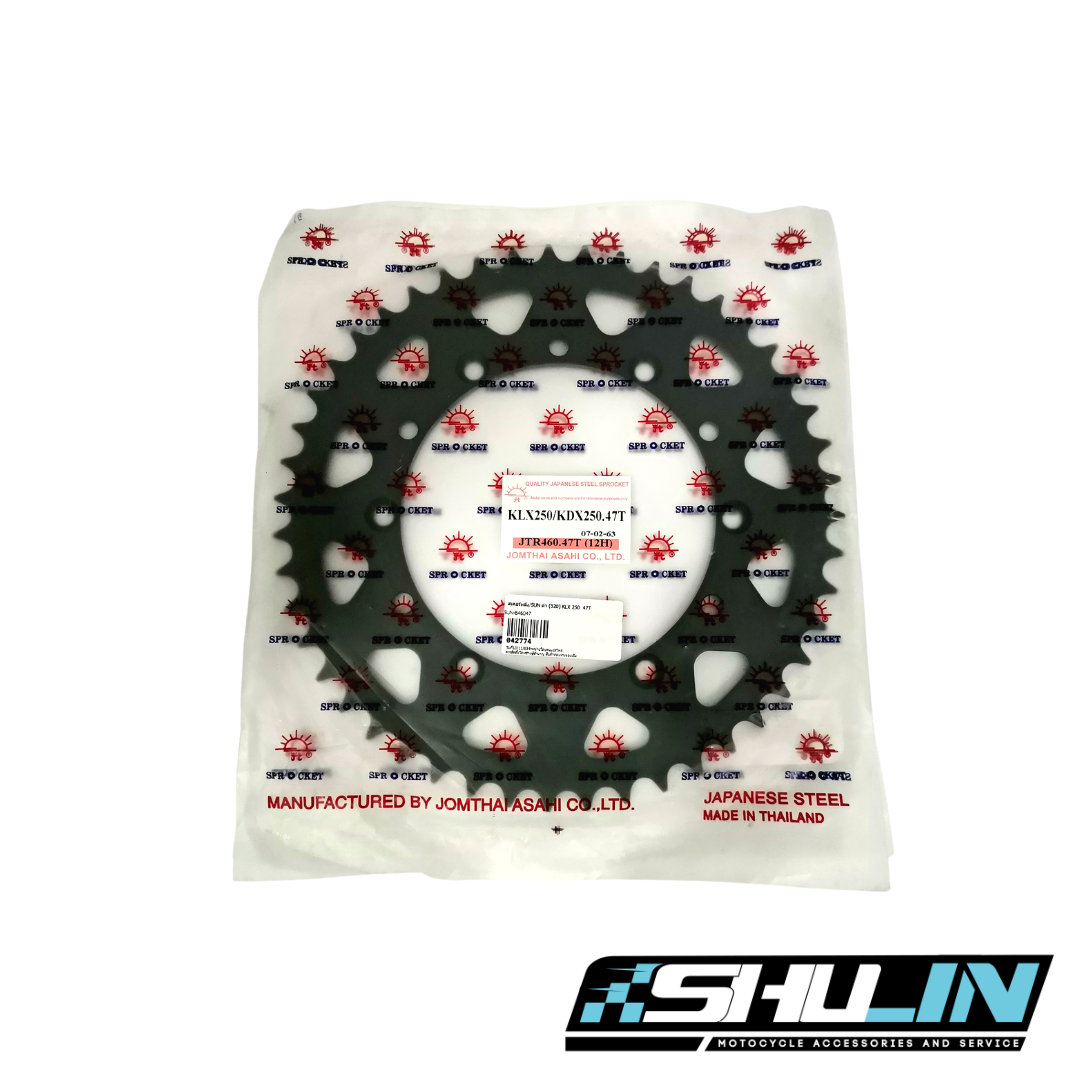 สเตอร์หลังดำ SUN (520) รุ่น KLX 250/KDX200 - 47T (042774)