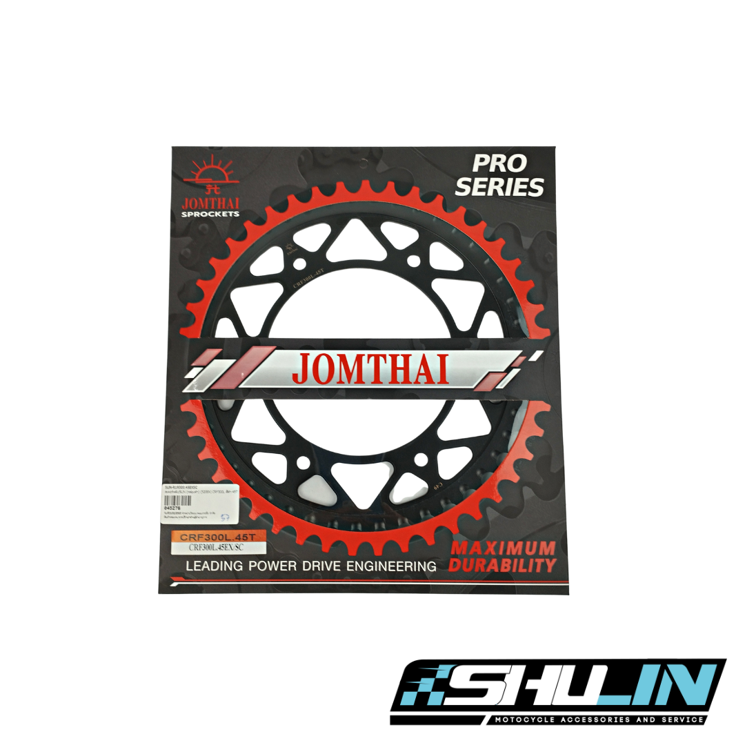 สเตอร์หลัง SUN กล่องดำ (520EX) รุ่น CRF300L - 45T BLACK