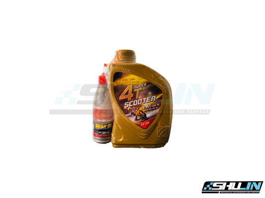 น้ำมัน BCP รุ่น 4T SUPER SCOOTER 4-AT 10W-30 0.8L (แถมน้ำมันเกียร์)