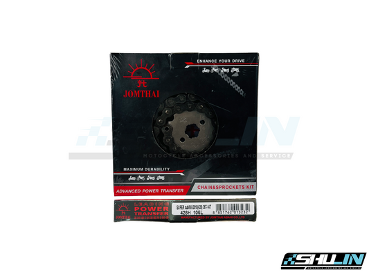 ชุดโซ่+สเตอร์ SUN (428) รุ่น SUPER CUP/WAVE (2018) ขนาด 428H-35T-14T-106L