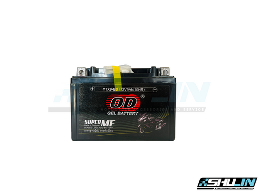 แบตเตอรี่แห้ง OD YTX9-BS (12V9Ah/10HR) STEED/SUPER 4/CBR400/BANDIT
