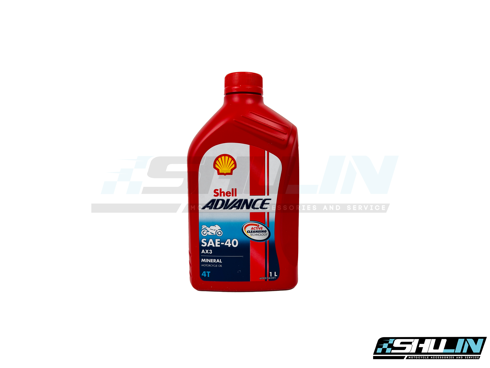น้ำมัน SHELL ADVANCE AX3 SAE-40 4T 1L – SHULIN