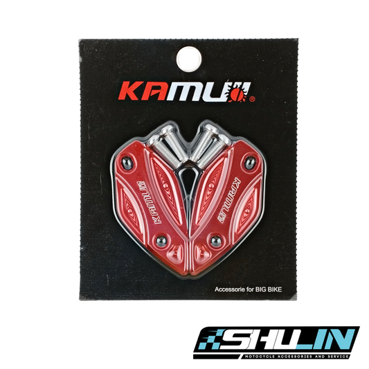 แผ่นปิดรูกระจก  ยี่ห้อ KAMUI ใช้สำหรับรถจักรยานยนต์