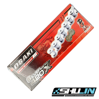 โซ่เลส ( OSAKI ) Silver Series 420 X
