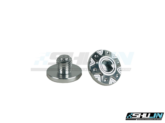 น็อตอุดรูกระจก Seven Speed รุ่น HONDA ลายดอกไม้ - SILVER (16-TU01-HOND02)