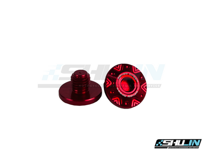 น็อตอุดรูกระจก YAMAHA ลายดอกไม้