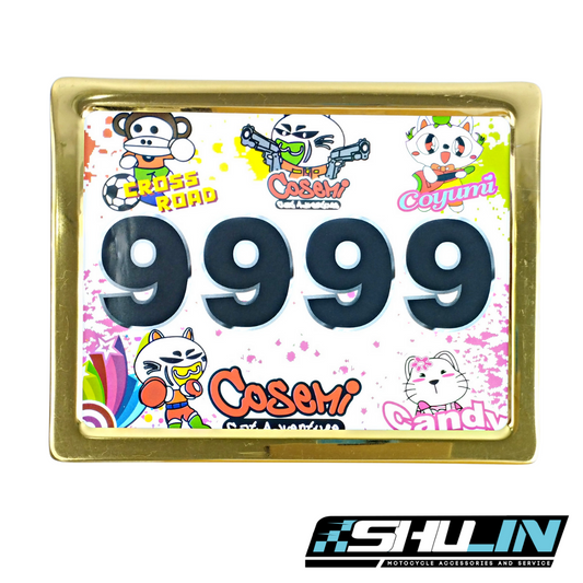 กรอบป้ายทะเบียน S.K รุ่น สแตนเลส