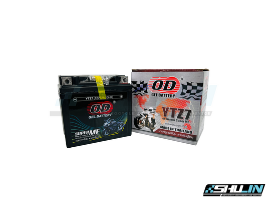 แบตเตอรี่แห้ง OD YTZ7 (12V-7Ah/10HR) รุ่น CBR150, MX, CLICK25, MSX/ NOUVO, Fiore, Filano